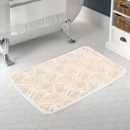 Myntra Elegant Homes Beige 2Pc Floral Design Cotton Bath Rugs-picture-12