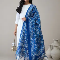 InWeave Women Pleated Kurta with Trousers & With Dupatta-picture-42