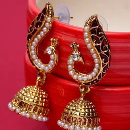 Anouk Dome Shaped Jhumkas Earrings-58