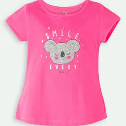 ariel Girls Pack Of 5 Abstract Printed Cotton T-shirt-image-11