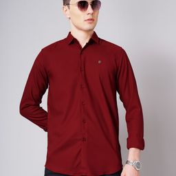 THE BEETEL HOUSE Men Standard Slim Fit Spread Collar Solid Cotton Casual Shirt-image-74
