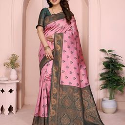 Vastravatika Woven Design Ethnic Motifs Zari Kanjeevaram Saree-picture-18