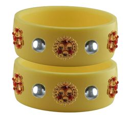 Vidhya Kangan Multi-Coloured Brass Bangles-image-87