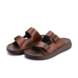 CORDWAINERS Men Solace Leather Comfort Sandals-image-22