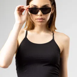 Redamancii Women Solid Shoulder Straps Polycotton Top-picture-29