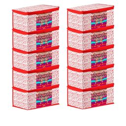 AMAK INC Red Fabric Multi-Utility Wardrobe Organisers-picture-19