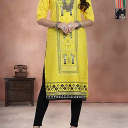 Anouk Rustic Women Pack of 3 Ethnic Motifs Printed Crepe Kurta-image-68