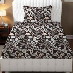 IVAZA Black Cotton Nylon 180 TC Bedsheets-image-44