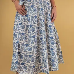 Nilam India Printed Wrap Midi Skirt-picture-28