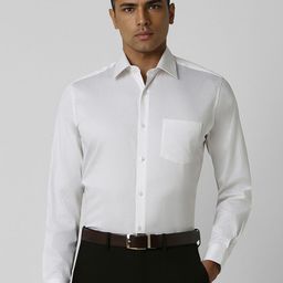Van Heusen Men Spread Collar Micro Checked Cotton Slim Fit Formal Shirt-image-72