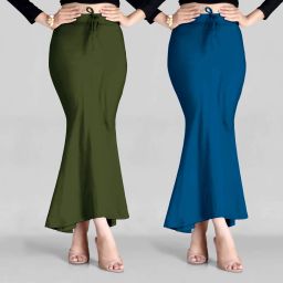 Spangel Fashion Peticoat Mahendi+Morpitch Lycra Blend Petticoat-image-17