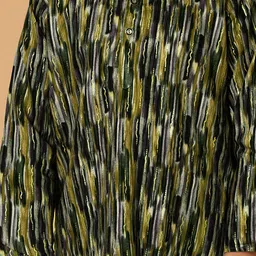 The Mini Trunk Boys Printed Mandairan Coller Regular Kurta with Pyjamas image 3
