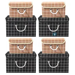 Kuber Industries Black Set of 6 Reusable Drawer Organiser Organisers-15