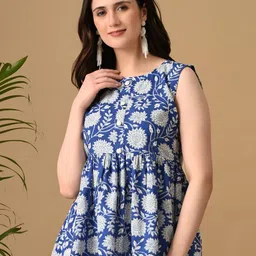 Anouk Rustic Women Floral Print Gathered or Pleated Top-image-11
