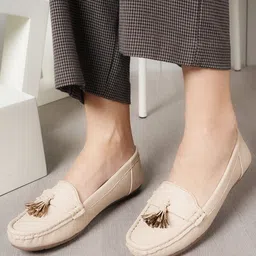 DressBerry Women Slip-On Solid Loafers-image-84