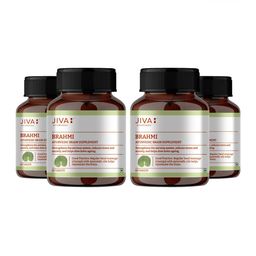 Jiva Set Of 4 Brahmi Tablets For Mind Wellness-60 Tablets Each-56