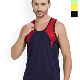 FTX Pack Of 4 Color Blocked Breathable Vests 727_1-727_6-727_9-727_10_S-4