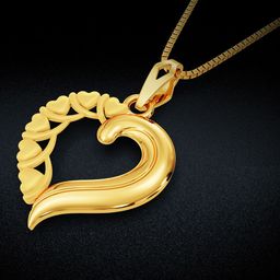 Joyalukkas Eternal Love Heart Gold Pendant-image-36