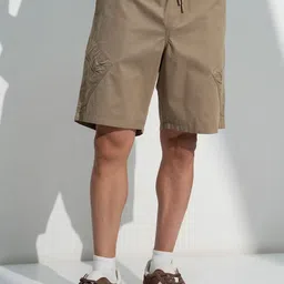 HIGHLANDER Men Mid-Rise Regular Fit Cotton Shorts-image-69