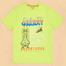 Pantaloons Junior Boys Graphic Printed Round Neck Cotton T-shirt-image-55