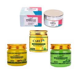 CARET ORGANIC Daily Radiance Cream Papaya Gel Neem Aloevera Gel & Orange Gel Combo-32