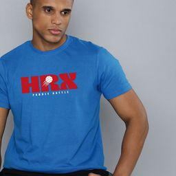 HRX by Hrithik Roshan Men Printed Pure Cotton Pockets T-shirt-image-53