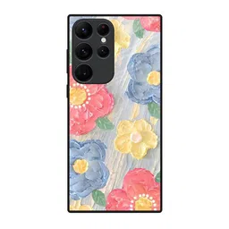 QRIOH Unisex Floral Canvas Printed Samsung Galaxy S22 Ultra Back Case Mobile Accessories-picture-26