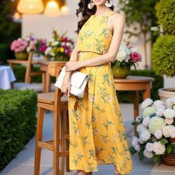 Zima Leto Women AbstractPrint Sleeveless Maxi Dress-image-89