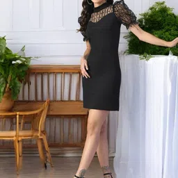 ZEUGEN Puff Sleeve Bodycon Dress-picture-5