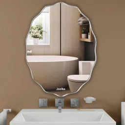 _Zigzag Plain Glass Frameless Decorative Mirror Bathroom Mirror-image-23