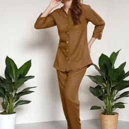 SZN Self Design Shirt With Trousers Co-Ords-picture-17