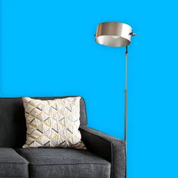 ArtzFolio Printed UV-Resistant Anti-Bacterial Blues & Cyans Family Deep Sky Blue Colour Peel & Stick Wallpaper-image-95