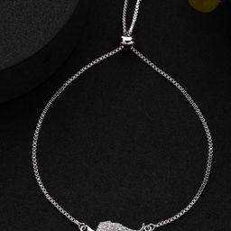 VOGUE HAIR ACCESSORIES American Diamond Studded Wraparound Bracelet-image-53