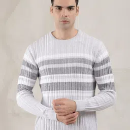 COBB Men Round Neck Striped Pullover-picture-17