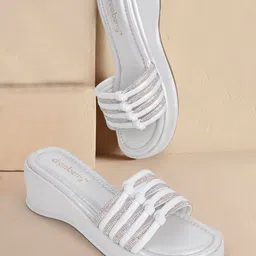 DressBerry Women Embellished Flatform Heel Sandals-image-25