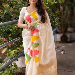 AMRUTKALA SAREES Silk Blend Banarasi Saree-image-41