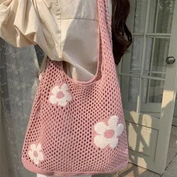 StyleCast x Revolte Printed Bucket Shoulder Bag with Cut Work image 5