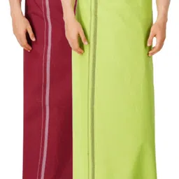 Ethazh Men Pack of 2 Men Dhotis-image-24