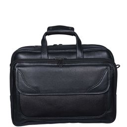 Calvadoss Women Textured Leather Laptop Bag-11
