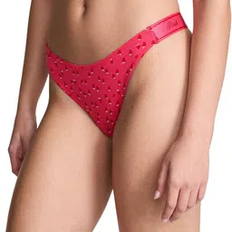 Victoria's Secret PINK Logo Shine High-Leg Thong Briefs 1124583972EI-11