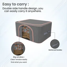 Aura Grey Set of 1 Regular Drawer Organiser Organisers image 3