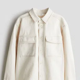 H&M Loose-Fit Twill Overshirt-image-24