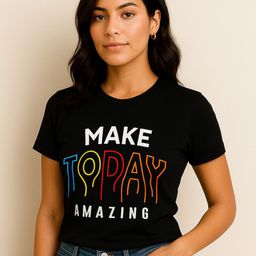 Anikmart Unisex Dri-FIT Typography Printed Round Neck Cotton T-shirt-image-51