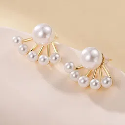 Celestique Pearls Beaded Korean Spherical Shaped Studs-picture-43