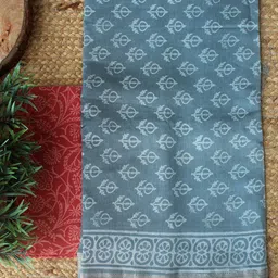 Weaves of Tradition Bagru Printed Maheshwari Cotton Silk Unstitched Dress Material-picture-14