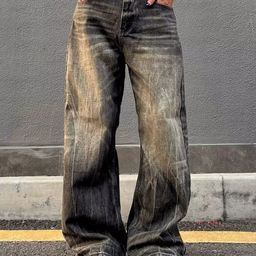 StyleCast x Revolte Men Baggy Mid-Rise Light Fade Jeans-image-30