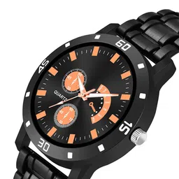 CSAMON Men Bracelet Style Analogue Watch Aeviyo BLK RG D 801BLK_SH image 3