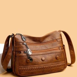 Diva Dale PU Structured Sling Bag with Quilted-image-60
