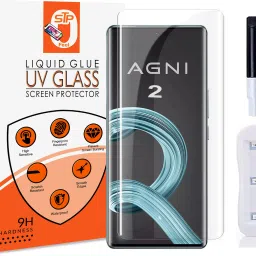 STP FEEL Tempered Glass Guard for Lava Agni 2 5G Premium Technology UV Glass with Installation Kit-12