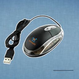 Shivsoft 3D Optical wired USB Mouse in Black Model-4915 Wired Ambidextrous Optical Gaming Mouse-image-42